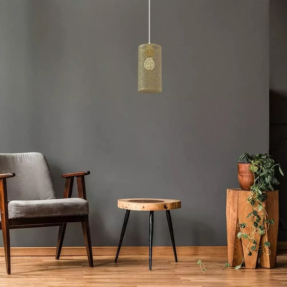 Pendant Light Champean Gold With Gold Canopy