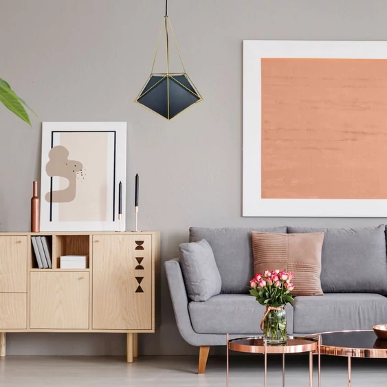 Pendant Light Basics Net Prism Black Lampshade 400*540mm