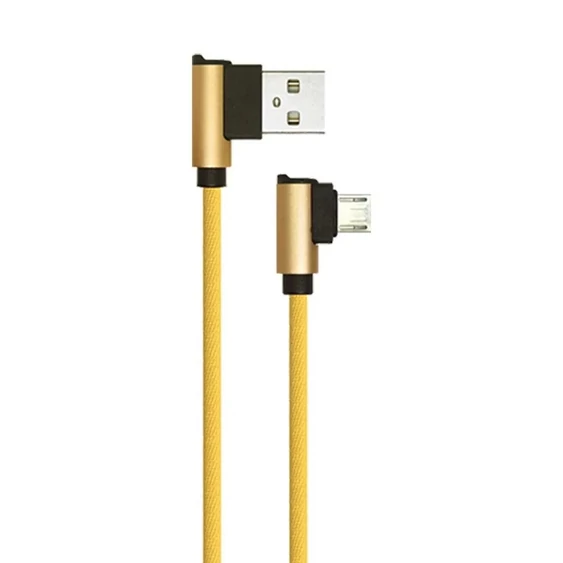 1 M Micro USB Cable Gold  - Diamond Series