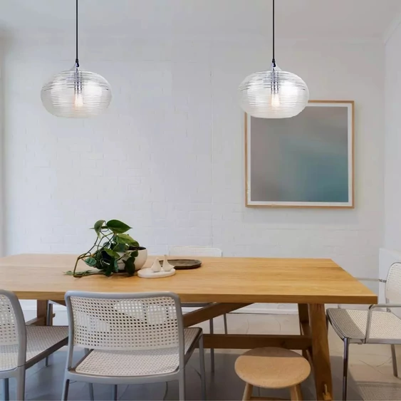 Pendant Light Diamond Cut Glass Transparent  Ф350мм