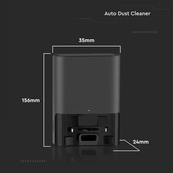 Automatic dust cleaner for VT-5557 robotic vacuum cleaner, black body