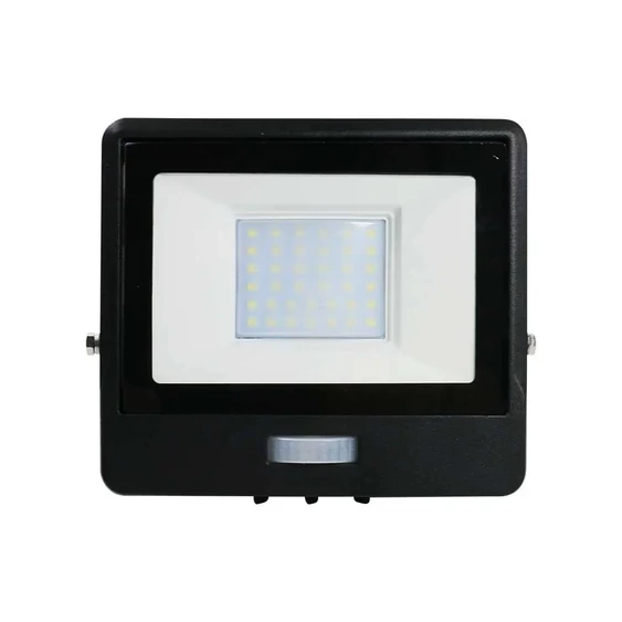30W LED PIR Sensor Floodlight SAMSUNG CHIP Black Body 3000K