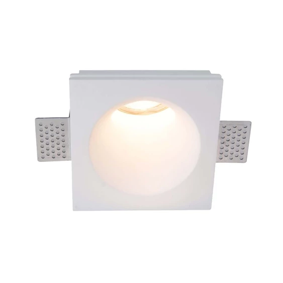 V-TAC beépíthető GU10 LED gipsz spotlámpa keret, egyes keret - SKU 6772