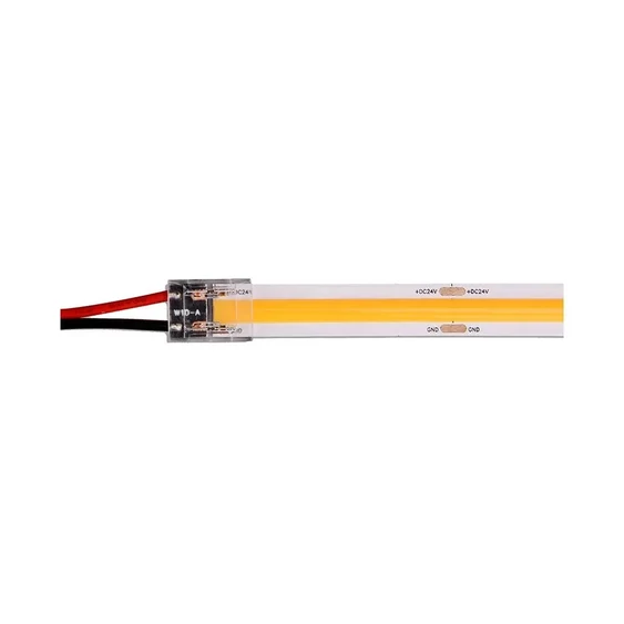 V-TAC betáp csatlakozó 8mm COB LED szalagokhoz - SKU 2663