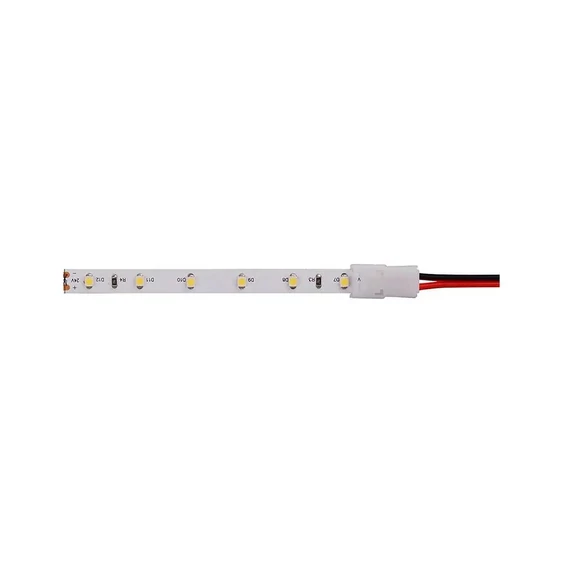 V-TAC betáp csatlakozó 8mm SMD LED szalagokhoz, 10 cm vezetékkel - SKU 2656