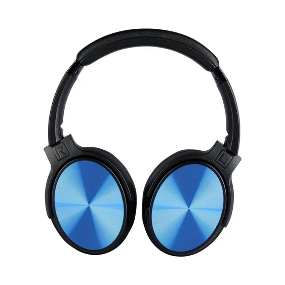 Bluetooth Wireless Headphone With Rotable Head 500mAh Blue W/BAG