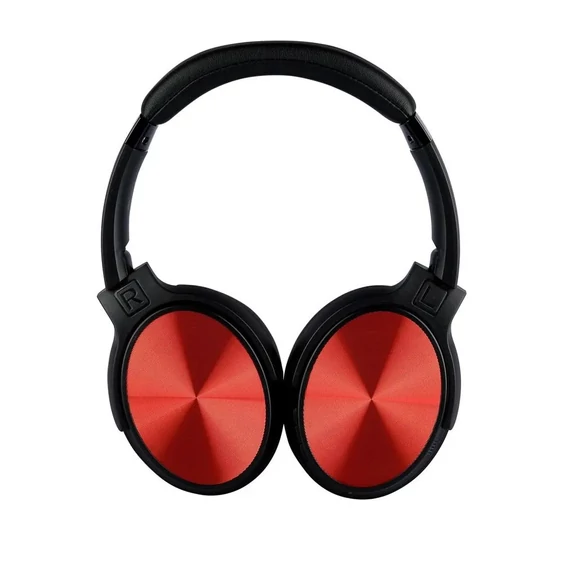 Bluetooth Wireless Headphone With Rotable Head 500mAh Red W/BAG