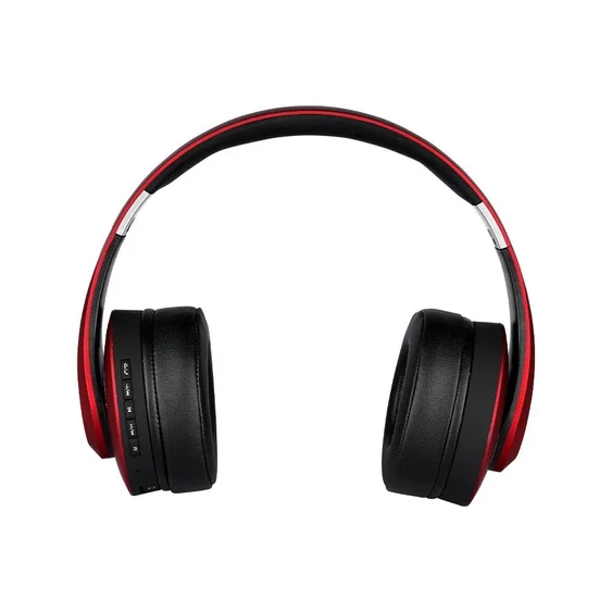 Bluetooth Wireless Headphone With Adjustable Head 500mAh Red W/BAG