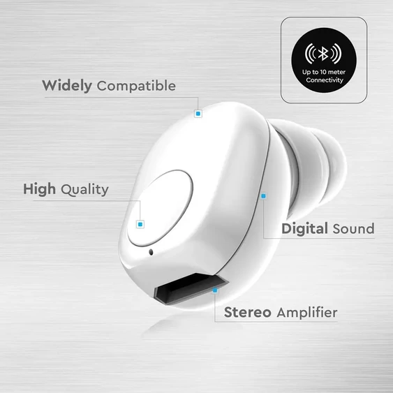 Earbuds Bluetooth 55mAh White