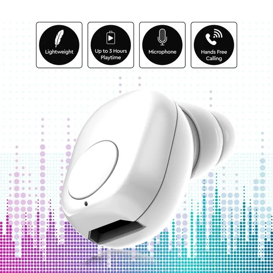 Earbuds Bluetooth 55mAh White