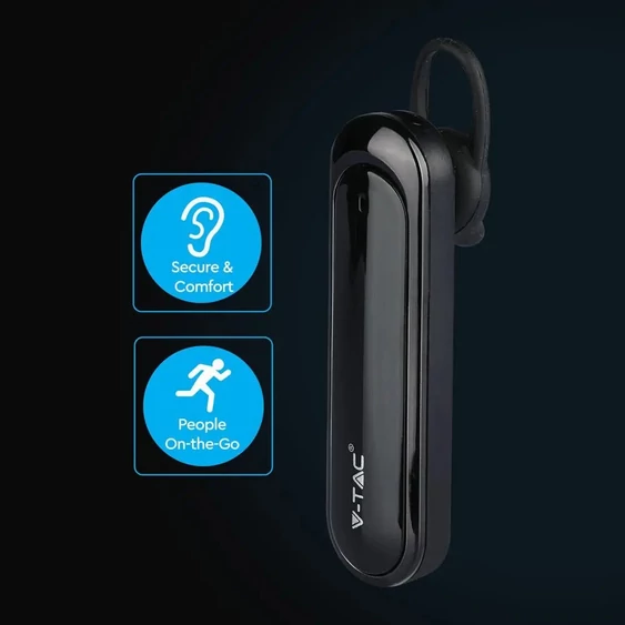 Headset Bluetooth 170mAh Black
