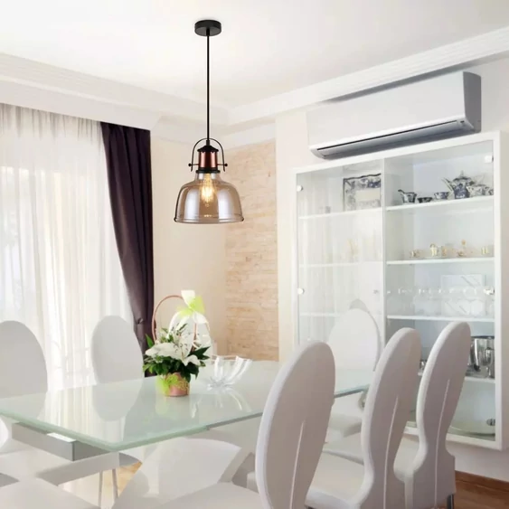 Glass Pendant Light Amber