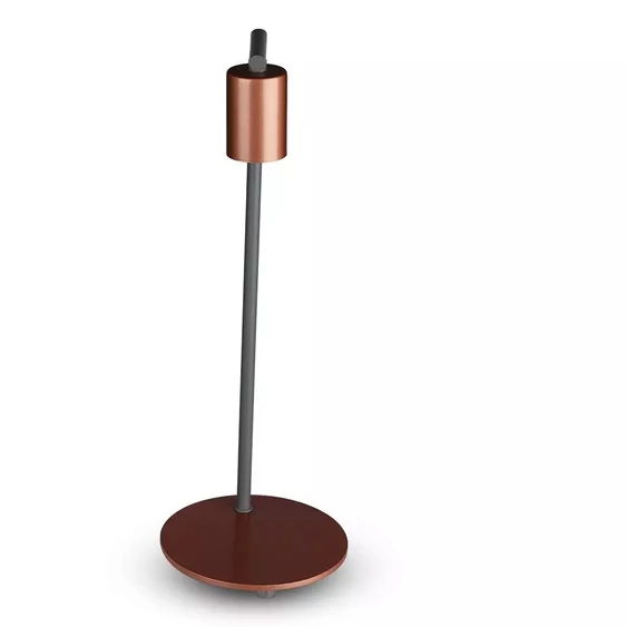 Designer Table Lamp With E27 Holder + Switch Red Bronzе