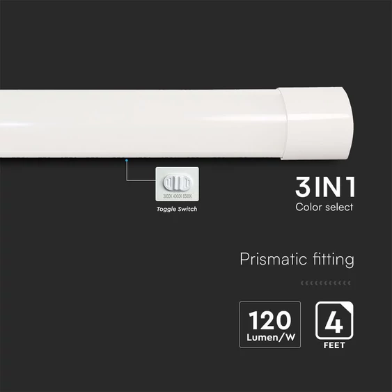 V-TAC bútor, - és pultvilágító LED lámpa 117cm 40W CCT - SKU 23680
