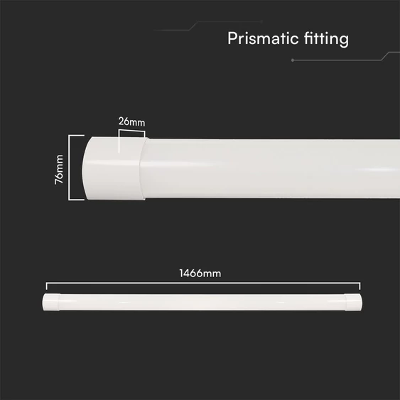 V-TAC bútor, - és pultvilágító LED lámpa 147cm 50W CCT - SKU 23681