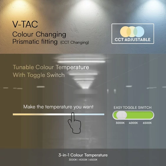V-TAC bútor, - és pultvilágító LED lámpa 147cm 50W CCT - SKU 23681