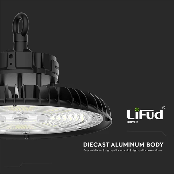 V-TAC csarnokvilágító LED lámpa 200W, 120°, állítható színhőmérséklettel, 135 Lm/W - SKU 10467