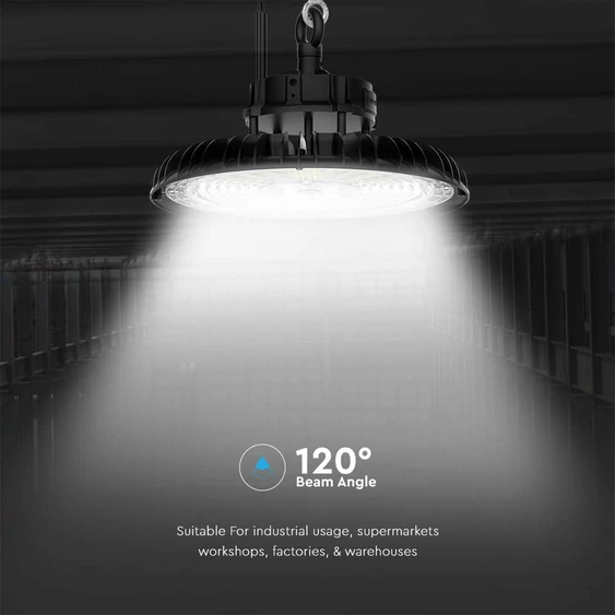 V-TAC csarnokvilágító LED lámpa 200W, 120°, állítható színhőmérséklettel, 135 Lm/W - SKU 10467