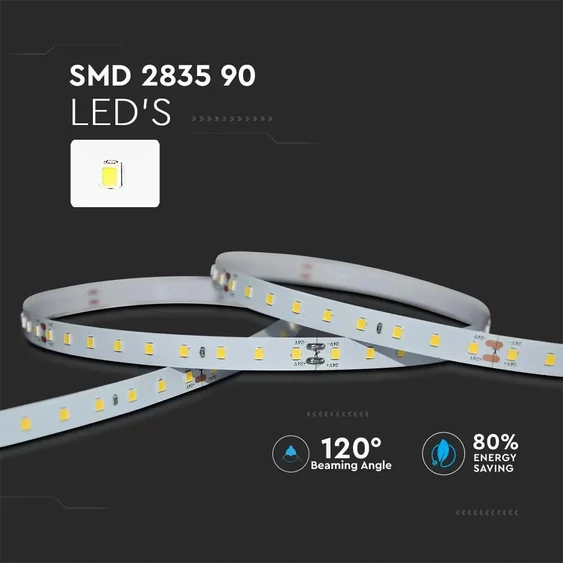LED Strip -  90 LEDS/M 24V IP20 6400K 120° 4W/M 200LM/W