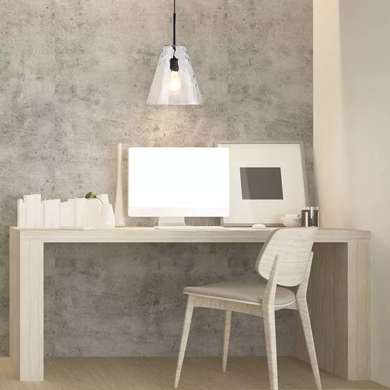 Pendant Designer Light Glass Cone Shape Bulb Down Ф300мм