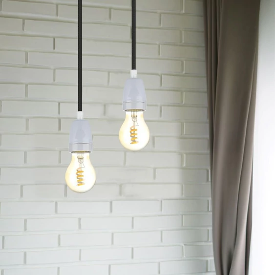 Porcelan Lamp Holder Fitting Grey