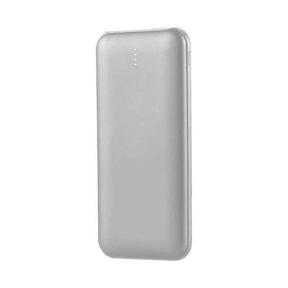 V-TAC ezüst 10000mAh powerbank, 30cm Type-C kábellel - SKU 23035