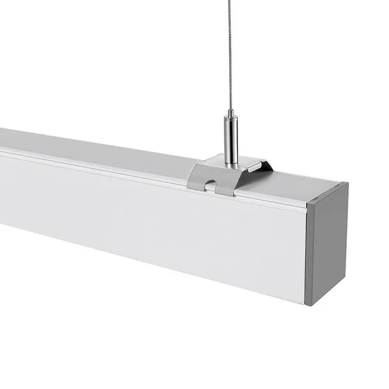 LED Linear Light SAMSUNG CHIP - 40W Hanging Suspension Silver Body 4000K 1200x50x65mm
