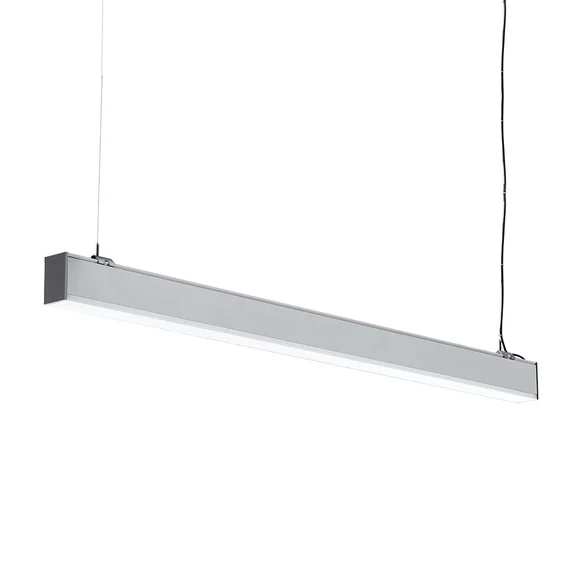 LED Linear Light SAMSUNG CHIP - 40W Hanging Suspension Silver Body 4000K 1200x50x65mm
