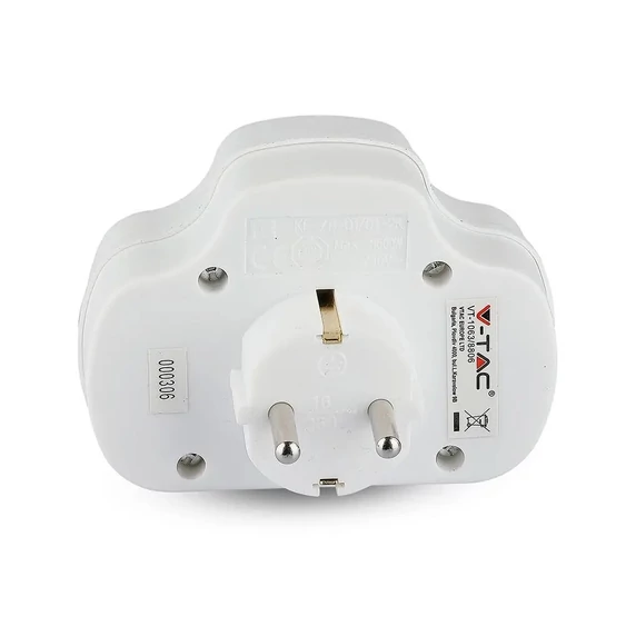 Adapter With Switch & Earthing Contact 2 Socket 2.5 1 Socket 16A