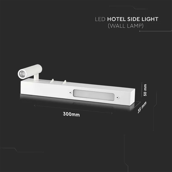 3W+3W LED Hotel Side Light White 3000K