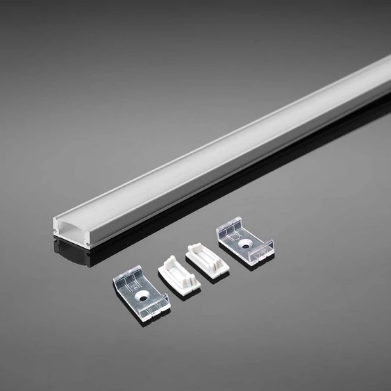 Led Strip Mounting Kit With Diffuser Aluminum 2000* 23.5*10MM White Housing