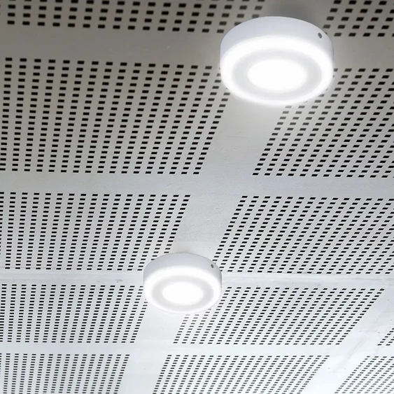 12W+3W LED Surface Panel Downlight - Round 6000K                         EMC+CR80