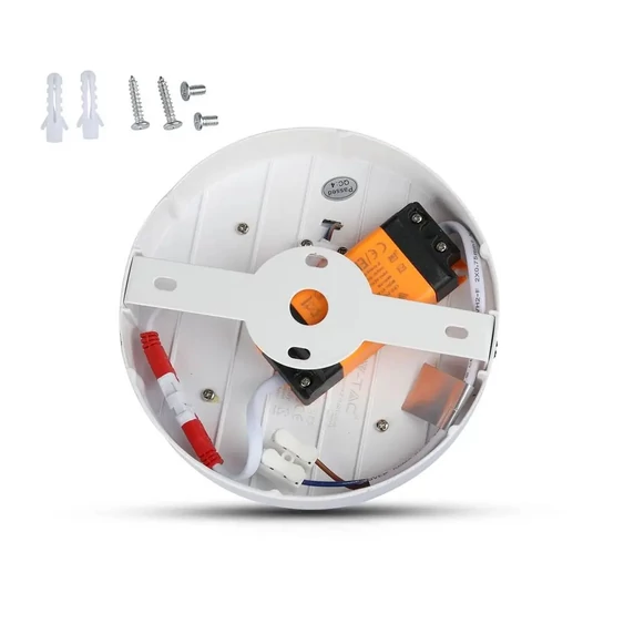 V-TAC falon kívüli mennyezeti kerek LED panel 8W természetes fehér - SKU 4891