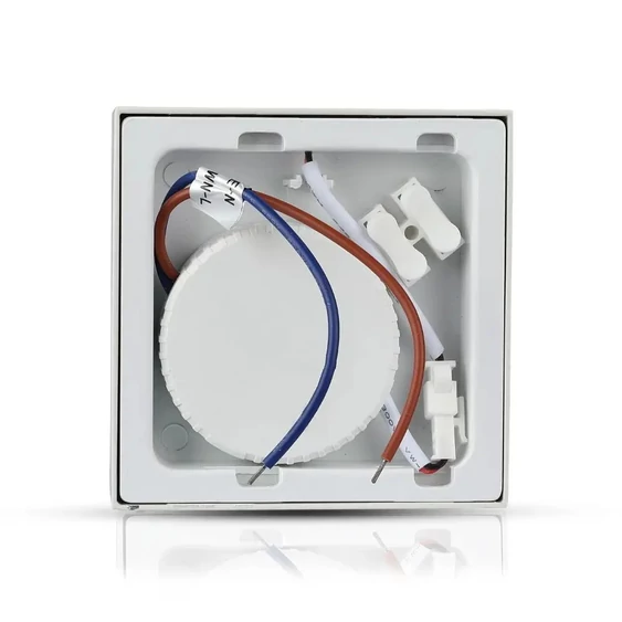 V-TAC falon kívüli mennyezeti szögletes LED panel 12W hideg fehér - SKU 4915