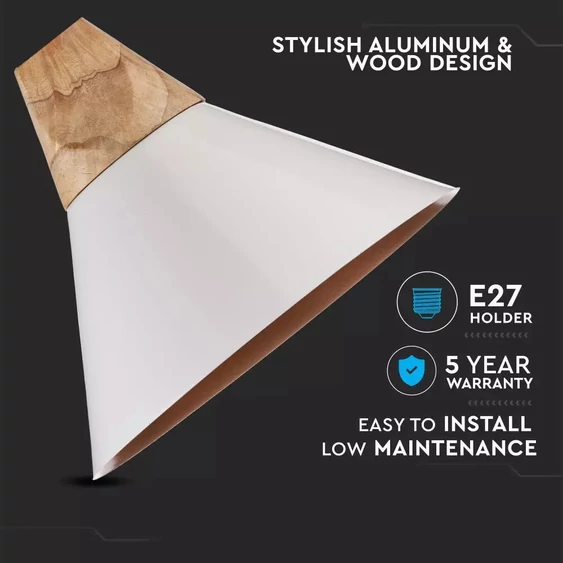 Aluminium Pendant Light  White