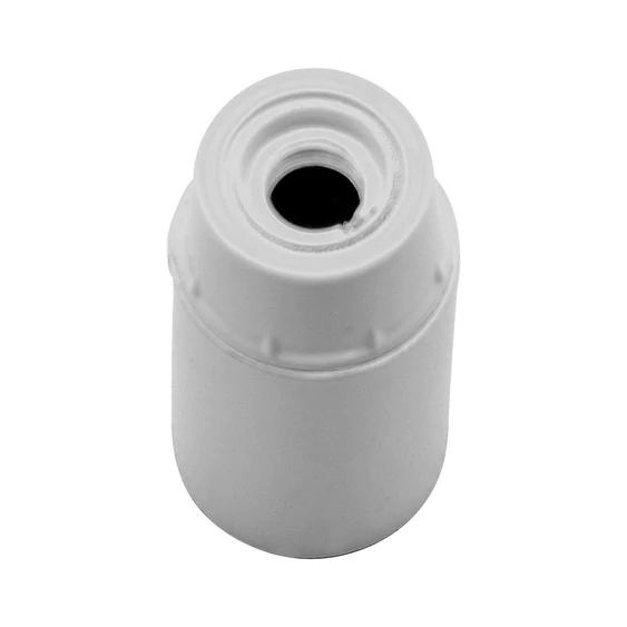 E14 LAMP HOLDER BACKELITE (POLYBAG+CARD) - WHITE