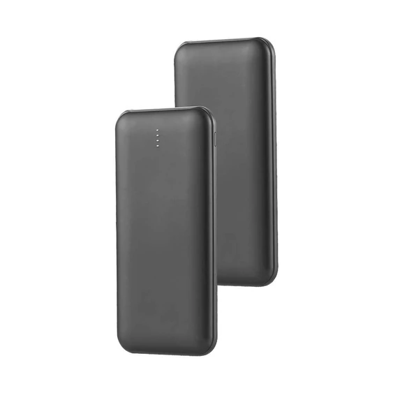 V-TAC fekete 10000mAh powerbank, 30cm Type-C kábellel - SKU 23036