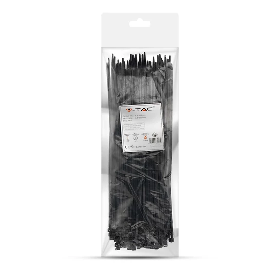 Cable Tie - 3.5* 300mm Black 100pcs/Pack