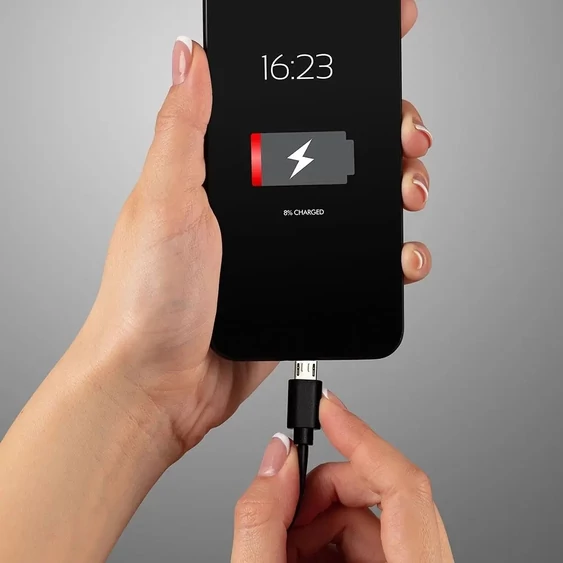 V-TAC fekete, USB - Micro USB 1m hálózati kábel - SKU 8481