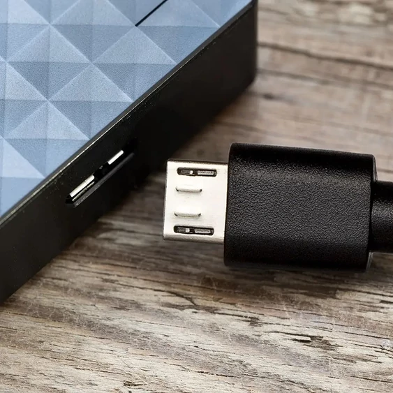 V-TAC fekete, USB - Micro USB 1m hálózati kábel - SKU 8481