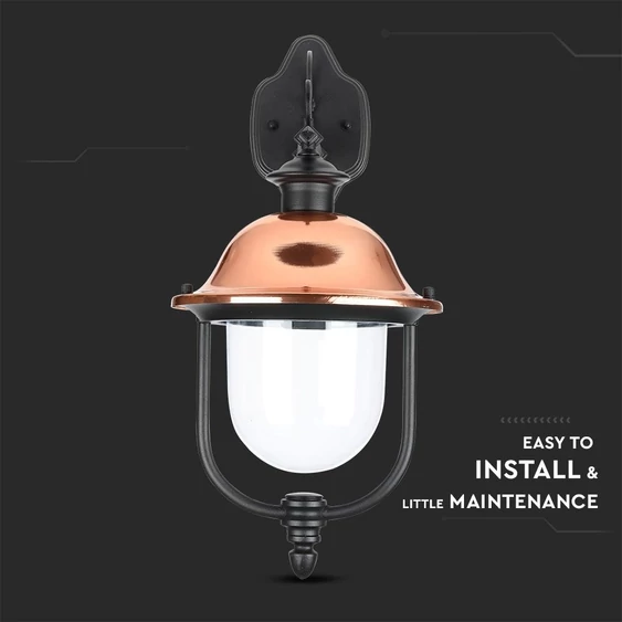 Wall Lamp E27 With Clear PC Cover Down