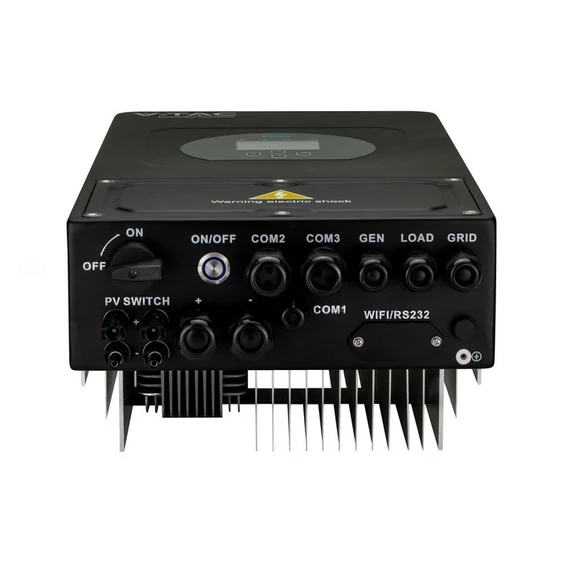 V-TAC feketeházas egyfázisú Deye SUN-5K-SG03LP1-EU, 5kW hibrid napelem inverter - SKU 12309