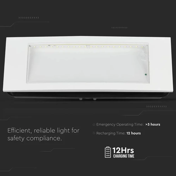 V-TAC LED-es vészkijárat, vészvilágító, kijáratjelző EXIT lámpa 3.8W - SKU 899
