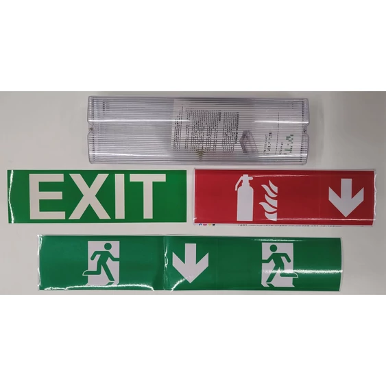 V-TAC LED-es vészkijárat, vészvilágító, kijáratjelző EXIT lámpa 3W, önteszt gombbal - SKU 7687