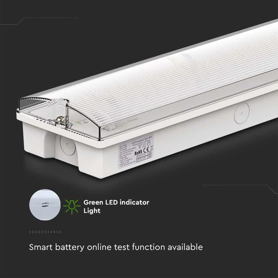 V-TAC LED-es vészkijárat, vészvilágító, kijáratjelző EXIT lámpa 3W, önteszt gombbal - SKU 7687