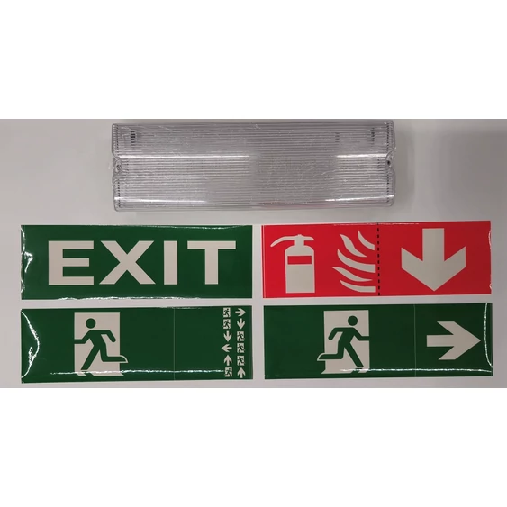 3W Emergency Exit Light 12 Hours Charging 6000K IP65 1200 mah