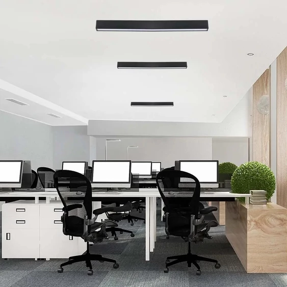 LED Linear Light SAMSUNG CHIP - 40W Surface Black Body 6500K