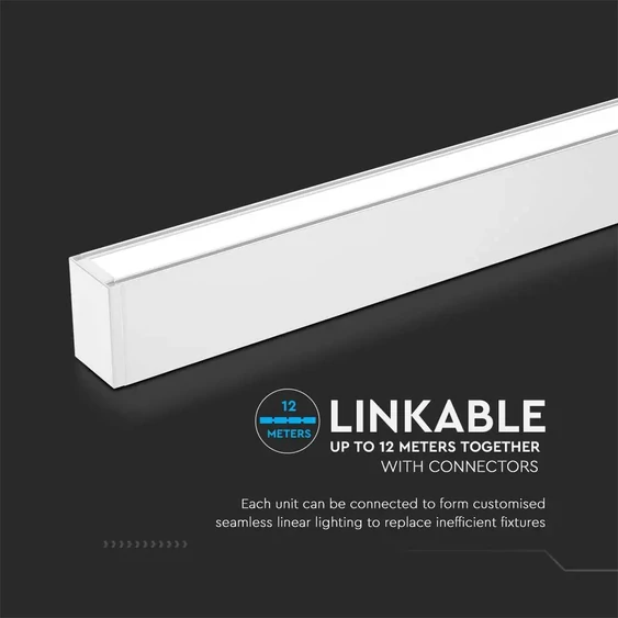 LED Linear Light SAMSUNG CHIP - 40W Surface Black Body 4000K