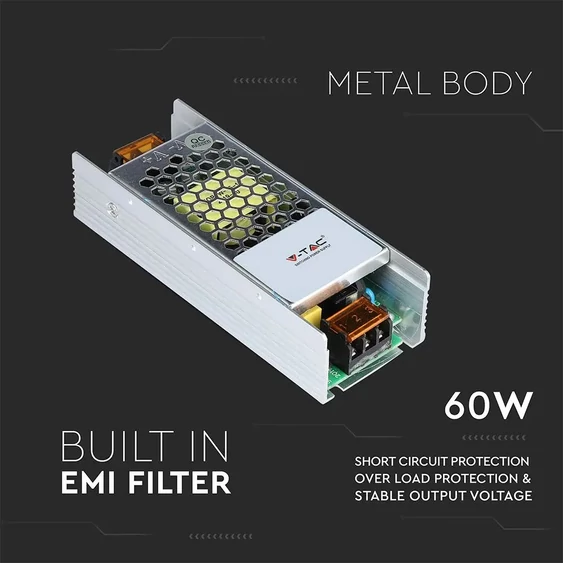 SLIM Power Supply - 60W 24V 2.5A IP20