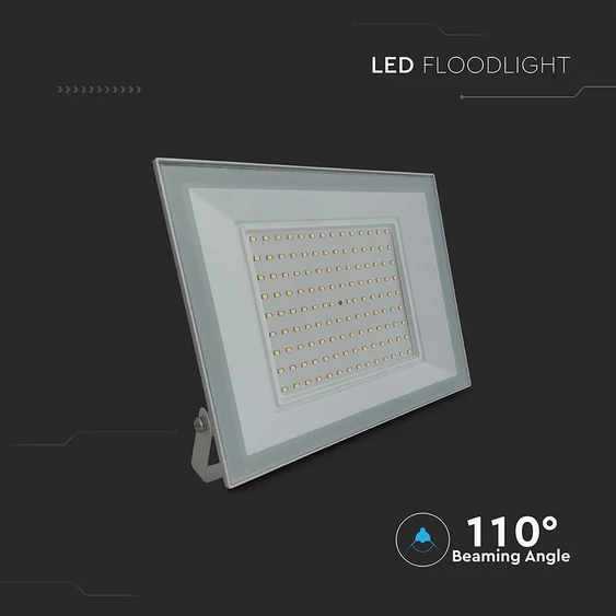 V-TAC FN-széria LED reflektor 100W hideg fehér, fehér házzal - SKU 23981